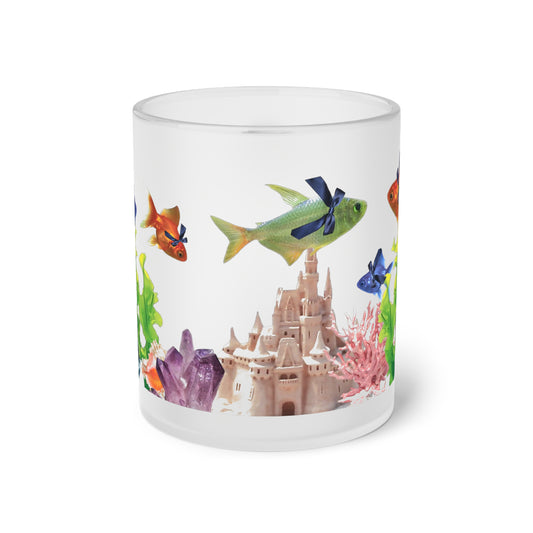 Fairyfish Frosted Glass Mug